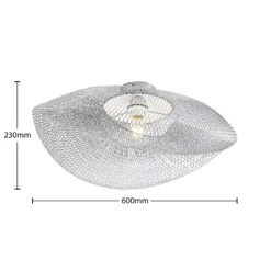 Lindby Alkia Deckenleuchte Aus Drahtgeflecht, E27 17 Lindby Alkia Deckenleuchte Aus Drahtgeflecht, E27 -Heimbeleuchtung 4018279 6
