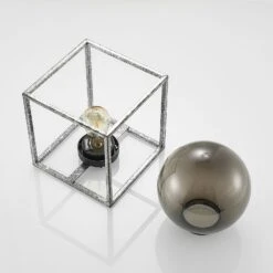 Lindby Purdie LED-Solarleuchte, Käfig, Kugel -Heimbeleuchtung 4018297 8