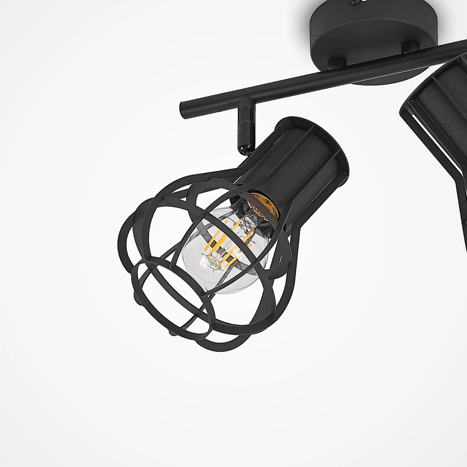 Lindby Nurja Deckenstrahler, Käfige, Zweiflammig 7 Lindby Nurja Deckenstrahler, Käfige, Zweiflammig – Bild 5