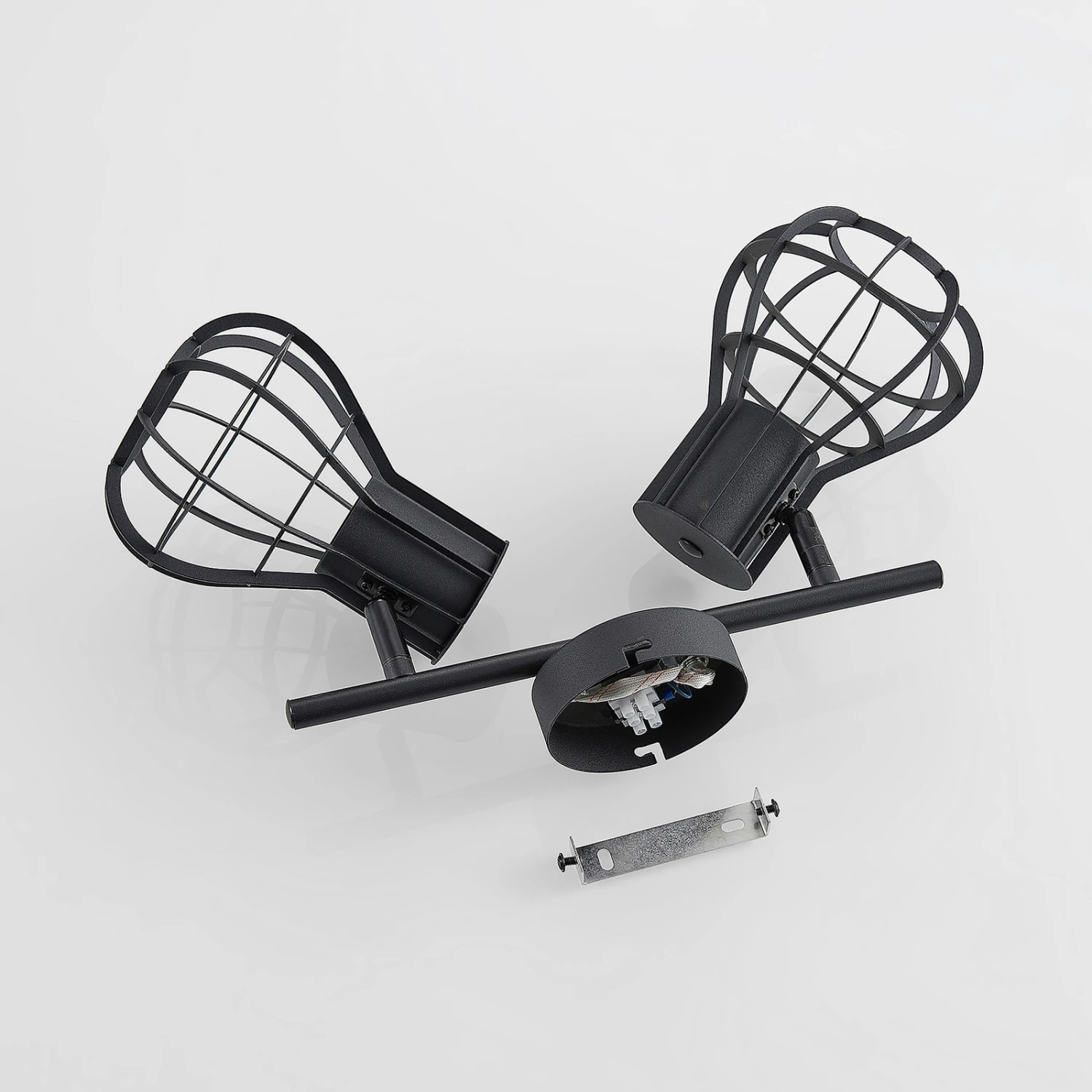 Lindby Nurja Deckenstrahler, Käfige, Zweiflammig 11 Lindby Nurja Deckenstrahler, Käfige, Zweiflammig – Bild 9