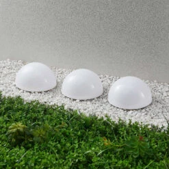 Lindby Nikau LED-Solarleuchte, Weiß, 3er-Set -Heimbeleuchtung 4018394 4