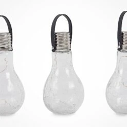 Lindby Shams LED-Solarleuchte, Birnenform, 3er-Set -Heimbeleuchtung 4018396 6