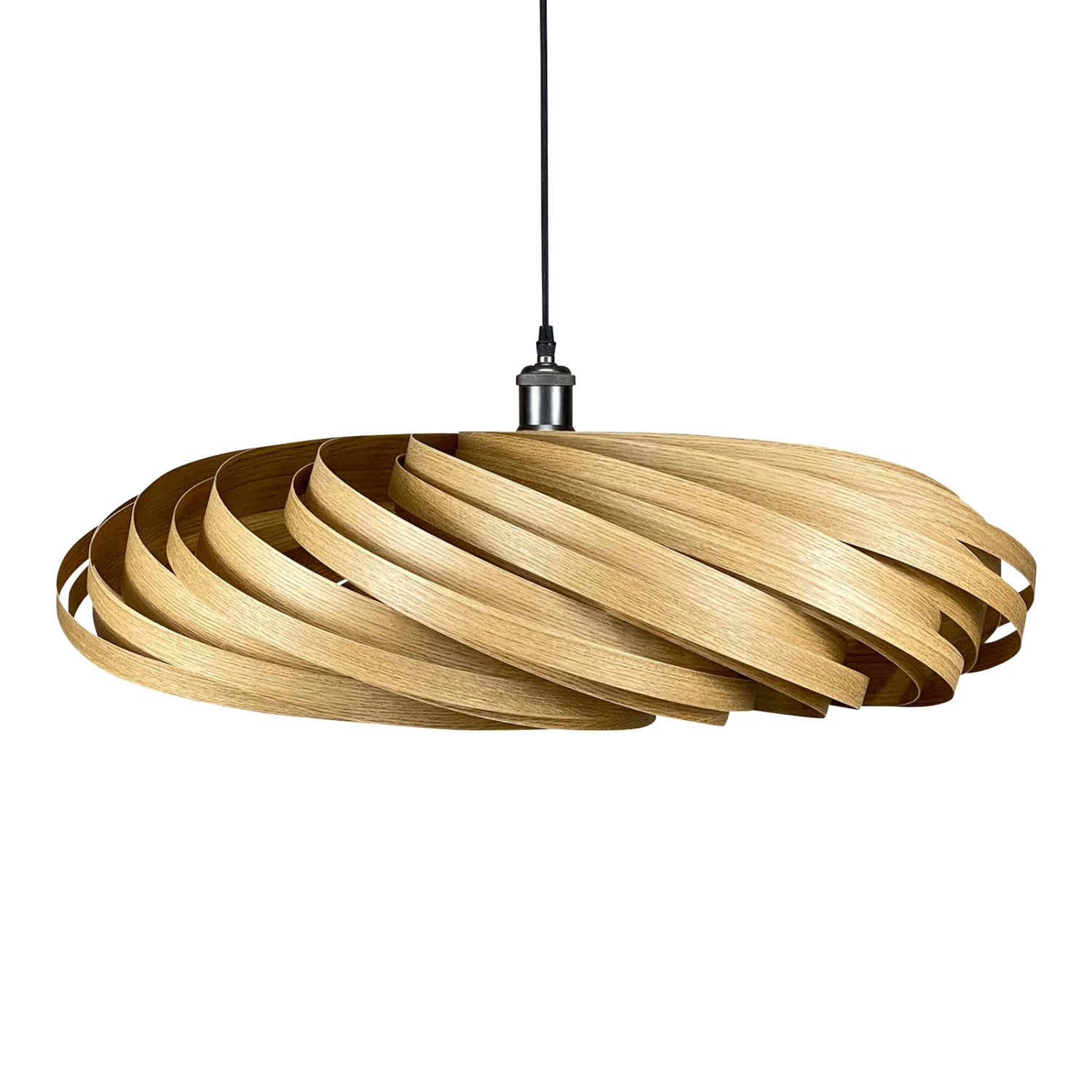 Gofurnit Veneria Hängeleuchte, Eiche, Ø 70 Cm 4 Gofurnit Veneria Hängeleuchte, Eiche, Ø 70 Cm – Bild 2