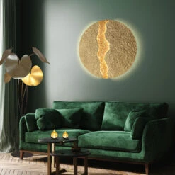 LED-Stehlampe Controversia, Schirm Gold -Heimbeleuchtung 4512534 2