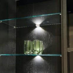 Hera LED-Glasclip Up And Down, Edelstahloptik