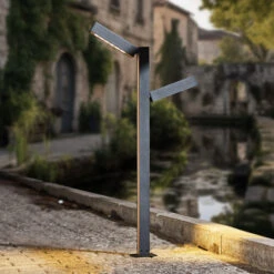 Lucande Taskalin LED-Wegeleuchte, 2-flammig, 90 Cm