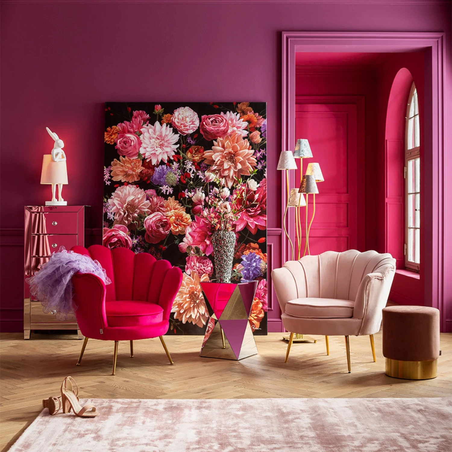 KARE Animal Rabbit Tischleuchte Weiß/rosa 7 KARE Animal Rabbit Tischleuchte Weiß/rosa – Bild 5