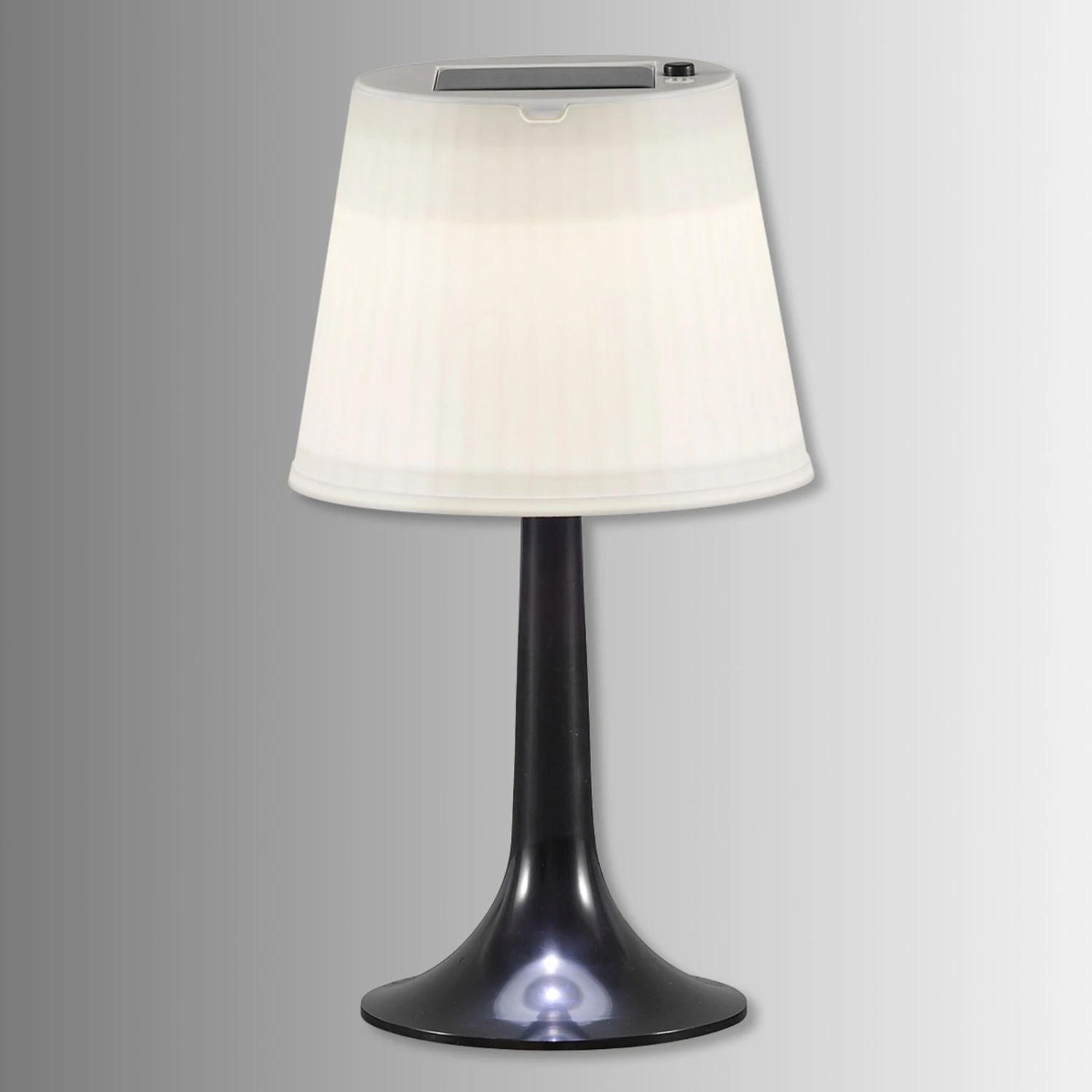 Konstsmide Schwarze LED-Solartischleuchte Assisi Sitra 4 Konstsmide Schwarze LED-Solartischleuchte Assisi Sitra – Bild 2