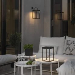 Konstsmide LED-Solarlaterne Portofino, Wand / Tisch, Schwarz 14 Konstsmide LED-Solarlaterne Portofino, Wand / Tisch, Schwarz -Heimbeleuchtung 5522688 3