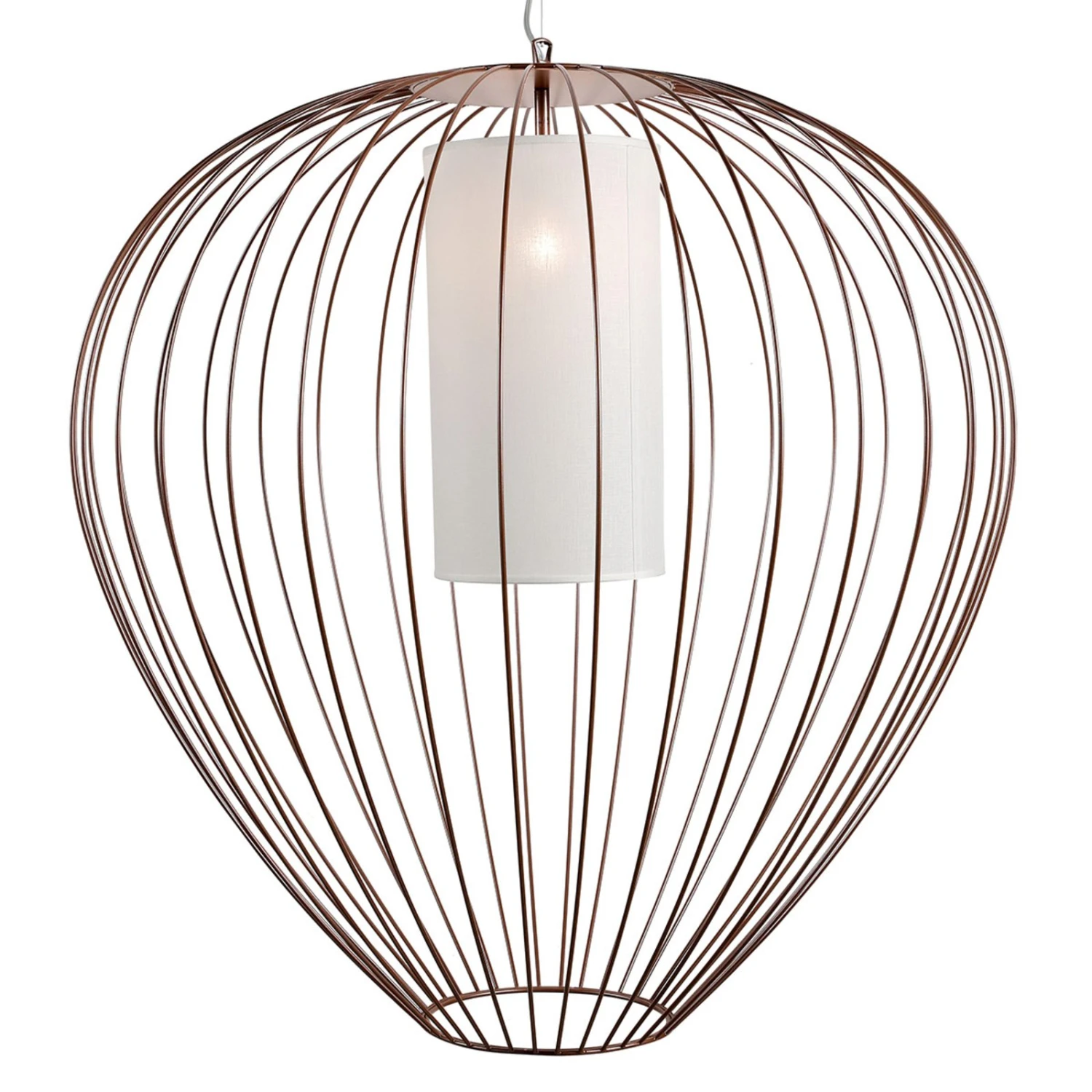 Karman Cell - Käfig-Hängeleuchte, Ø84cm, Bronze 3 Karman Cell - Käfig-Hängeleuchte, Ø84cm, Bronze