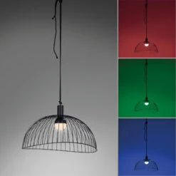 Akku-LED-Pendelleuchte David, Eisenschirm, Dimmbar 17 Akku-LED-Pendelleuchte David, Eisenschirm, Dimmbar -Heimbeleuchtung 6003196 6