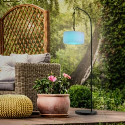 LED-Pendelleuchte Holly, Akkubetrieben IP44, Ø30cm -Heimbeleuchtung 6003197 1