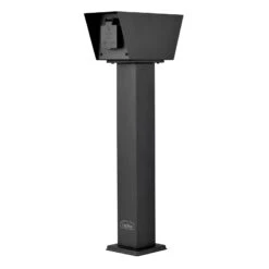 Steckdosensäule Connect L2 Mit 2 Dosen, Schwarz