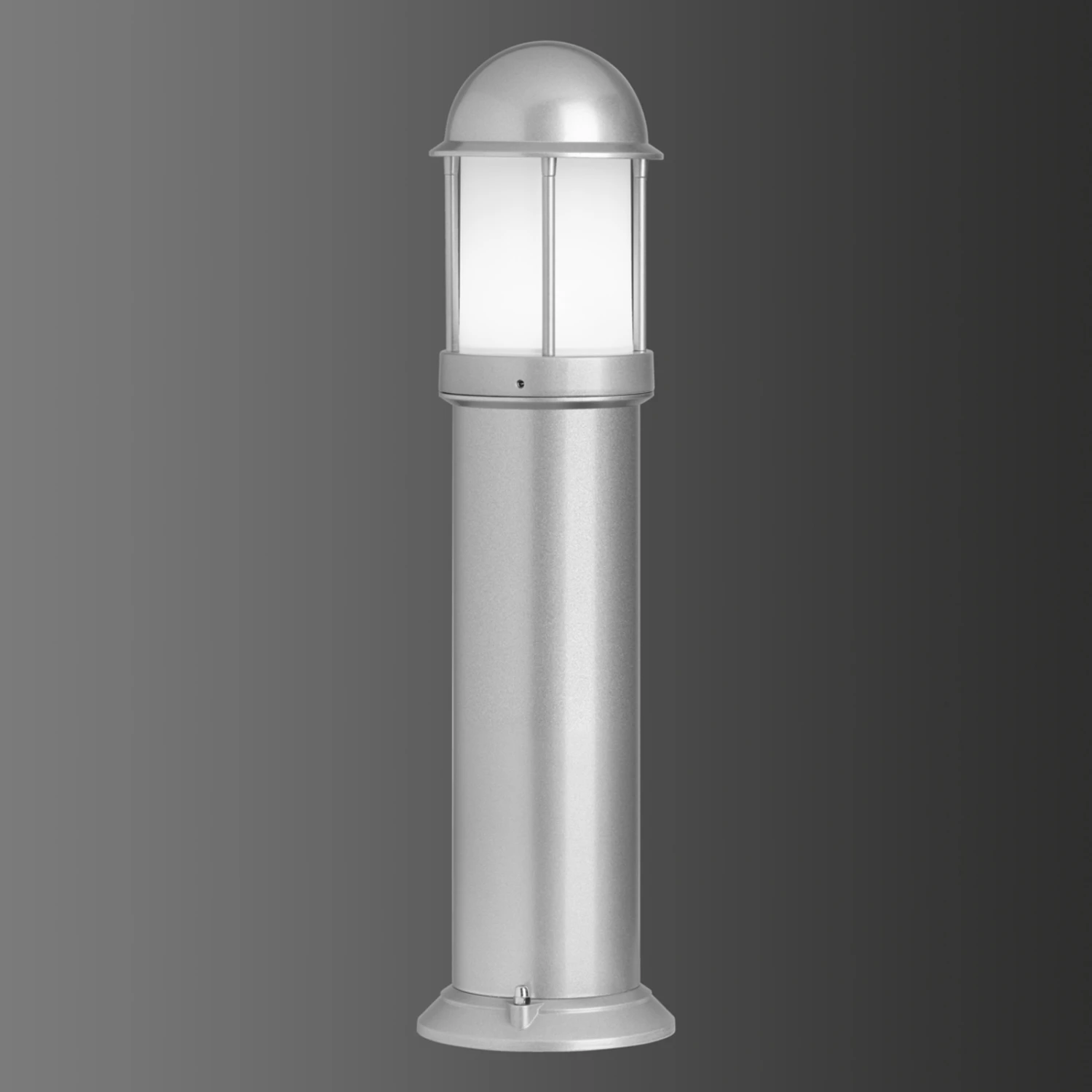 Pulverbeschichtete Wegeleuchte Mason, Silber 4 Pulverbeschichtete Wegeleuchte Mason, Silber – Bild 2