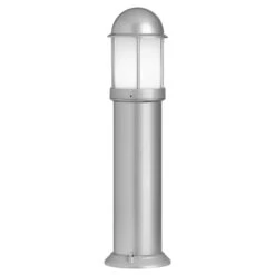 Pulverbeschichtete Wegeleuchte Mason, Silber