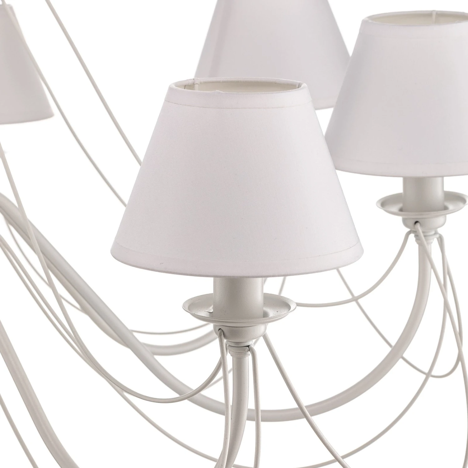 Kronleuchte Bona, Achtflammig, Weiß 7 Kronleuchte Bona, Achtflammig, Weiß – Bild 5