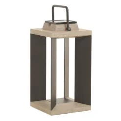 Solarlaterne Teckalu, Duratek/Alu Schwarz, 45,5cm -Heimbeleuchtung 6112037 4