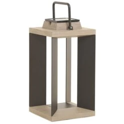 Solarlaterne Teckalu, Duratek/Alu Schwarz, 45,5cm -Heimbeleuchtung 6112037 5