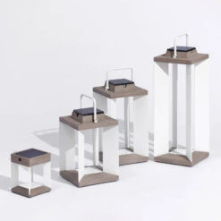 Solarlaterne Teckalu, Duratek/weiß, 36,5cm -Heimbeleuchtung 6112039 6