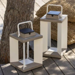 Solarlaterne Teckalu, Duratek/weiß, 45,5cm -Heimbeleuchtung 6112040 7