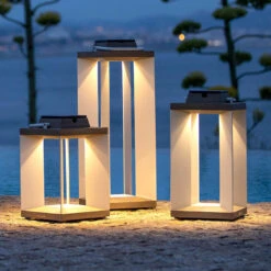 Solarlaterne Teckalu, Duratek/weiß, 45,5cm -Heimbeleuchtung 6112040 8