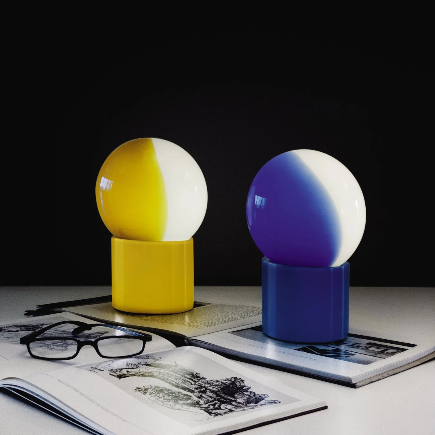 Martinelli Luce Pulce Tischleuchte, Blau 4 Martinelli Luce Pulce Tischleuchte, Blau – Bild 2