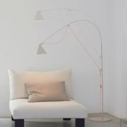 Midgard AYNO L Stehlampe Grau/orange 2.700K -Heimbeleuchtung 6738045 2