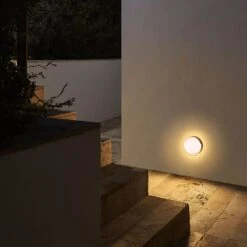 MARSET Plaff-on! LED-Außenwandleuchte, IP65, Ø16cm -Heimbeleuchtung 6739177 2