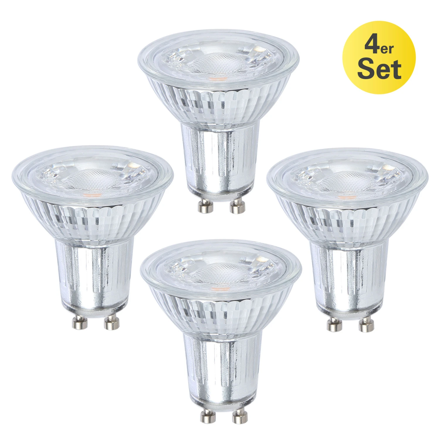 LED-Reflektor GU10 7W 600lm Warmweiß 4er-Set 5 LED-Reflektor GU10 7W 600lm Warmweiß 4er-Set – Bild 3