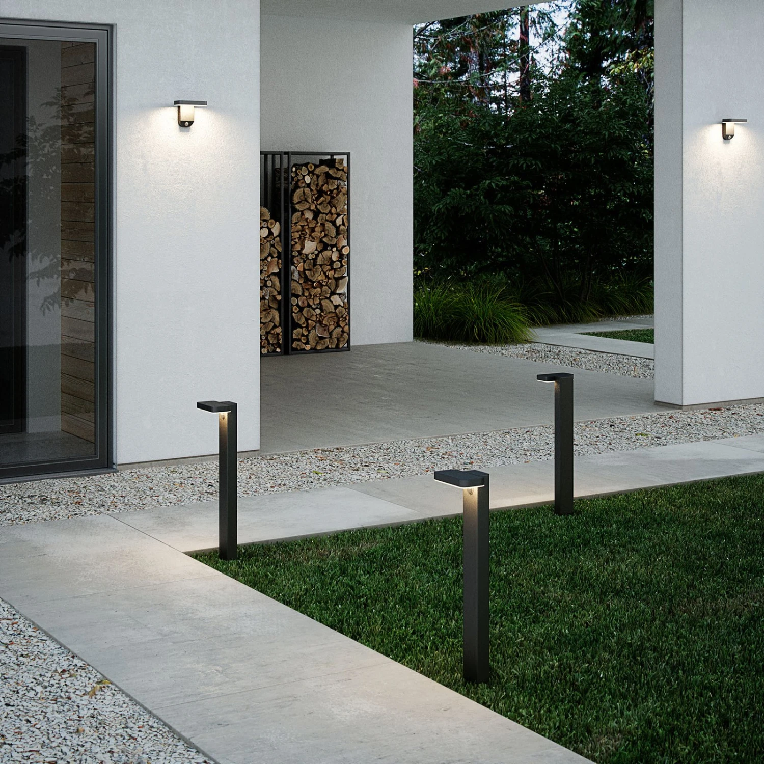 Nordlux LED-Solar-Wegeleuchte Rica Square, Eckig 4 Nordlux LED-Solar-Wegeleuchte Rica Square, Eckig – Bild 2