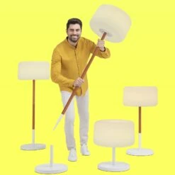 Newgarden Chloe Plant Solar-Stehleuchte Holz -Heimbeleuchtung 7025010 2