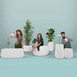 Newgarden Camelia 60 Pflanzkübel LED Solar+Akku -Heimbeleuchtung 7025146 4