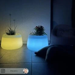 Newgarden Camelia 60 Pflanzkübel LED Solar+Akku -Heimbeleuchtung 7025146 7