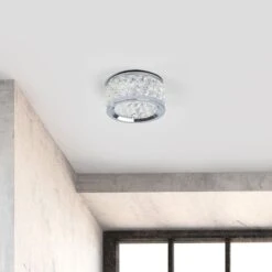 Kristallbesetzte Einbauleuchte Iwen Chrom -Heimbeleuchtung 7254893 2