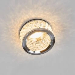 Kristallbesetzte Einbauleuchte Iwen Chrom -Heimbeleuchtung 7254893 3