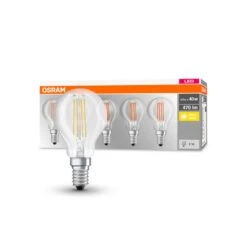 OSRAM LED-Lampe E14 P40 4W Filament 827 470lm 5er