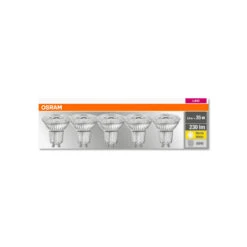 OSRAM LED-Reflektor GU10 2,6W 2.700K 230lm 36° 5er -Heimbeleuchtung 7262709 3