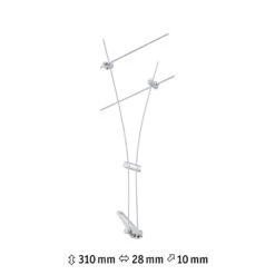 Paulmann Comet Einzelspot Für Seilsystem, Weiß 14 Paulmann Comet Einzelspot Für Seilsystem, Weiß -Heimbeleuchtung 7602736 3