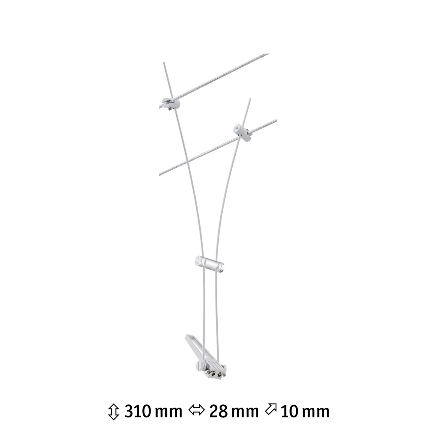 Paulmann Comet Einzelspot Für Seilsystem, Weiß 6 Paulmann Comet Einzelspot Für Seilsystem, Weiß – Bild 4