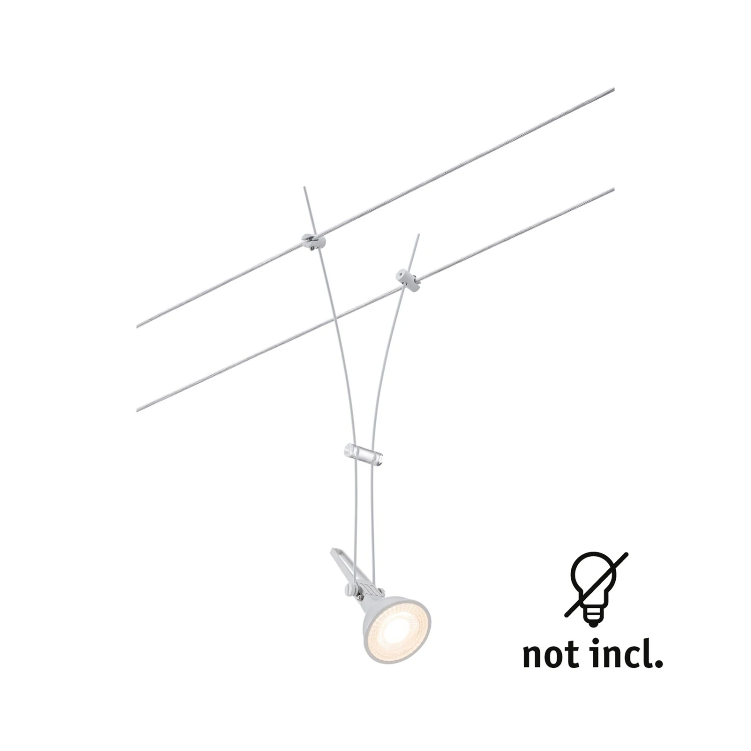 Paulmann Comet Einzelspot Für Seilsystem, Weiß 9 Paulmann Comet Einzelspot Für Seilsystem, Weiß – Bild 7