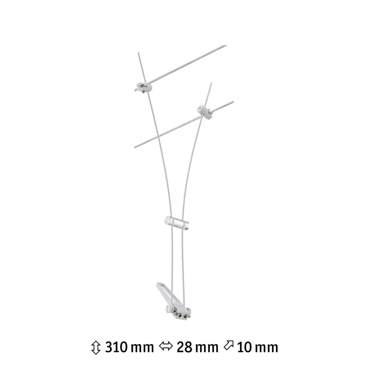 Paulmann Comet Einzelspot Für Seilsystem, Weiß 11 Paulmann Comet Einzelspot Für Seilsystem, Weiß – Bild 9