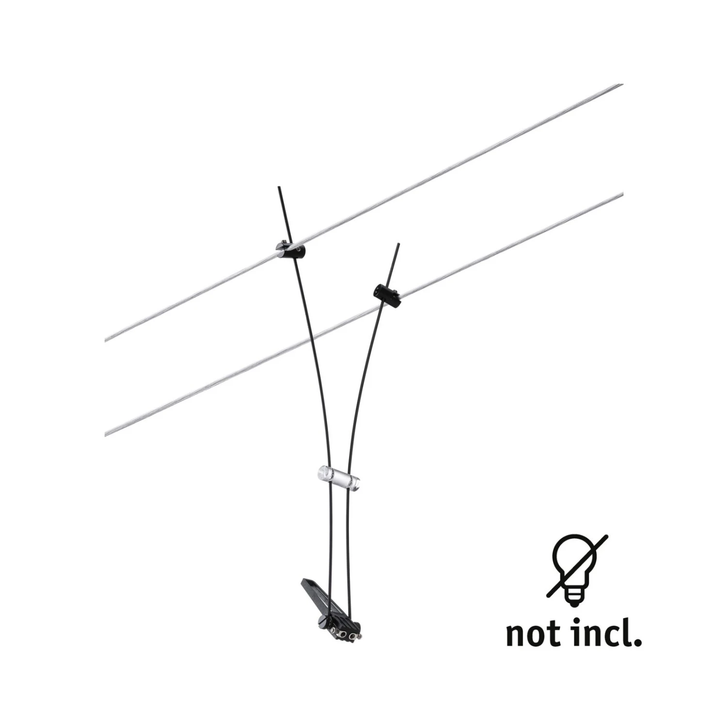 Paulmann Comet Einzelspot Für Seilsystem, Schwarz 5 Paulmann Comet Einzelspot Für Seilsystem, Schwarz – Bild 3