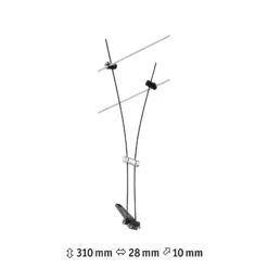 Paulmann Comet Einzelspot Für Seilsystem, Schwarz 14 Paulmann Comet Einzelspot Für Seilsystem, Schwarz -Heimbeleuchtung 7602737 3