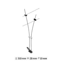 Paulmann Comet Einzelspot Für Seilsystem, Schwarz 19 Paulmann Comet Einzelspot Für Seilsystem, Schwarz -Heimbeleuchtung 7602737 8