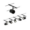 Paulmann Cup Seilsystem Basisset 5fl. Schwarz Matt -Heimbeleuchtung 7602840