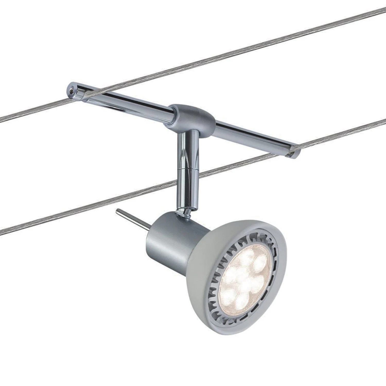 Paulmann Sheela Seilsystem 5fl. Chrom Matt 8 Paulmann Sheela Seilsystem 5fl. Chrom Matt – Bild 6