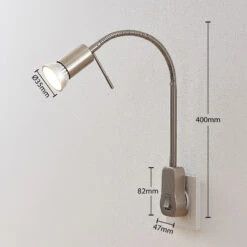 Lindby Ahoja Steckdosenleuchte, Flexarm, Schalter 14 Lindby Ahoja Steckdosenleuchte, Flexarm, Schalter -Heimbeleuchtung 8032243 3