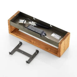 Lindby Benicio Holz-LED-Wandleuchte, Eckig, 37 Cm -Heimbeleuchtung 8032256 8