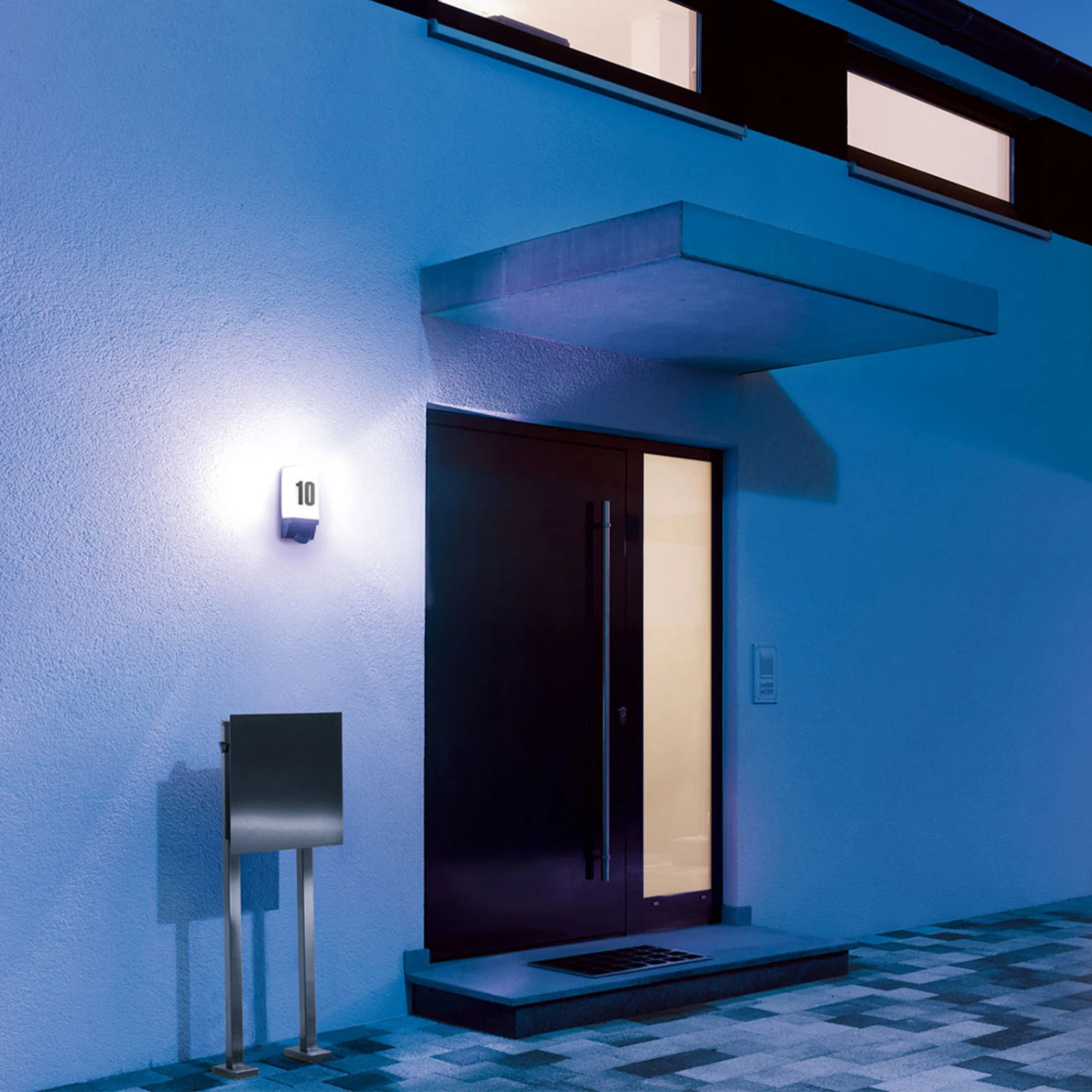 STEINEL L 1 Hausnummernleuchte Mit Sensor Weiß 6 STEINEL L 1 Hausnummernleuchte Mit Sensor Weiß – Bild 4