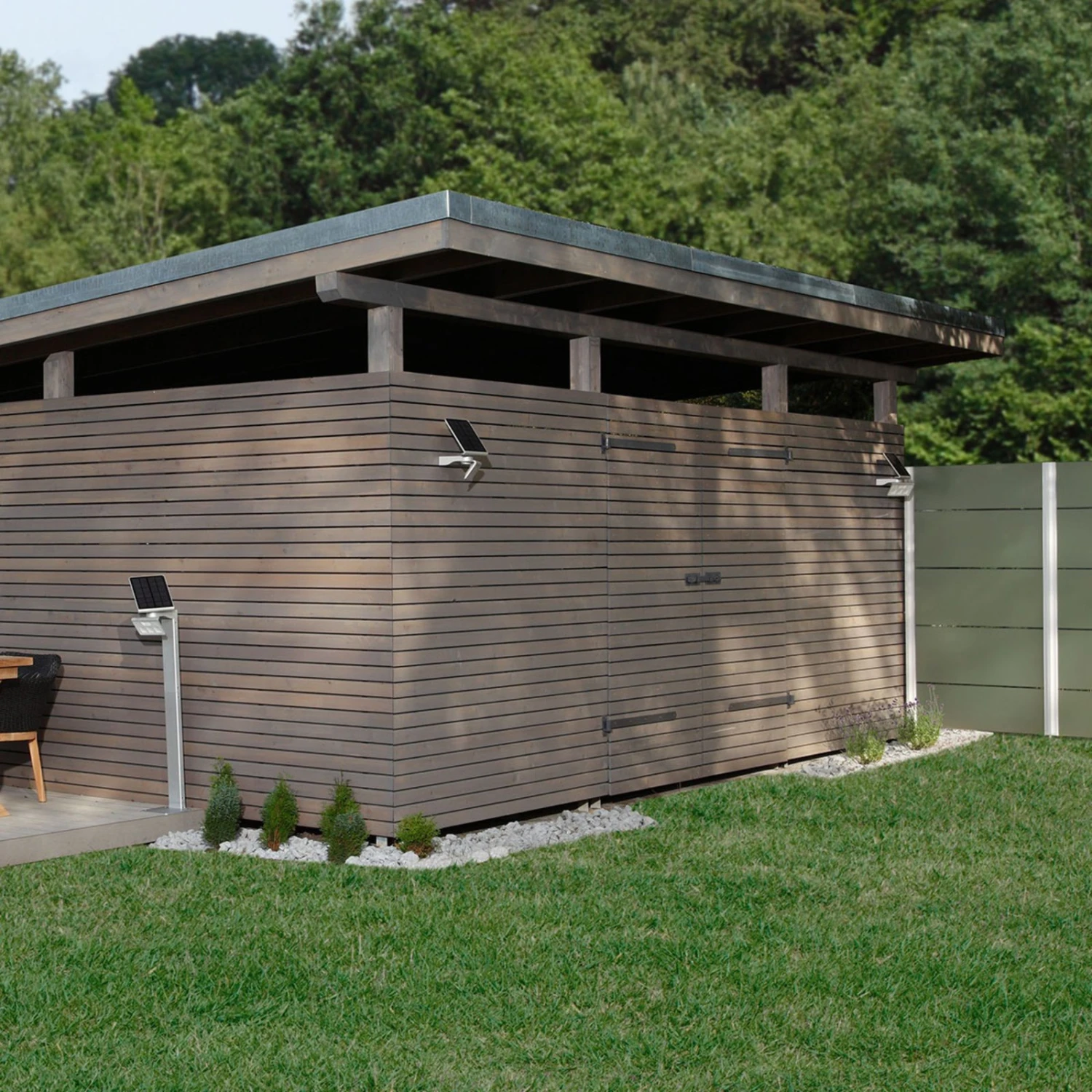 STEINEL XSolar L-S Solar-LED-Außenwandlampe Silber 6 STEINEL XSolar L-S Solar-LED-Außenwandlampe Silber – Bild 4